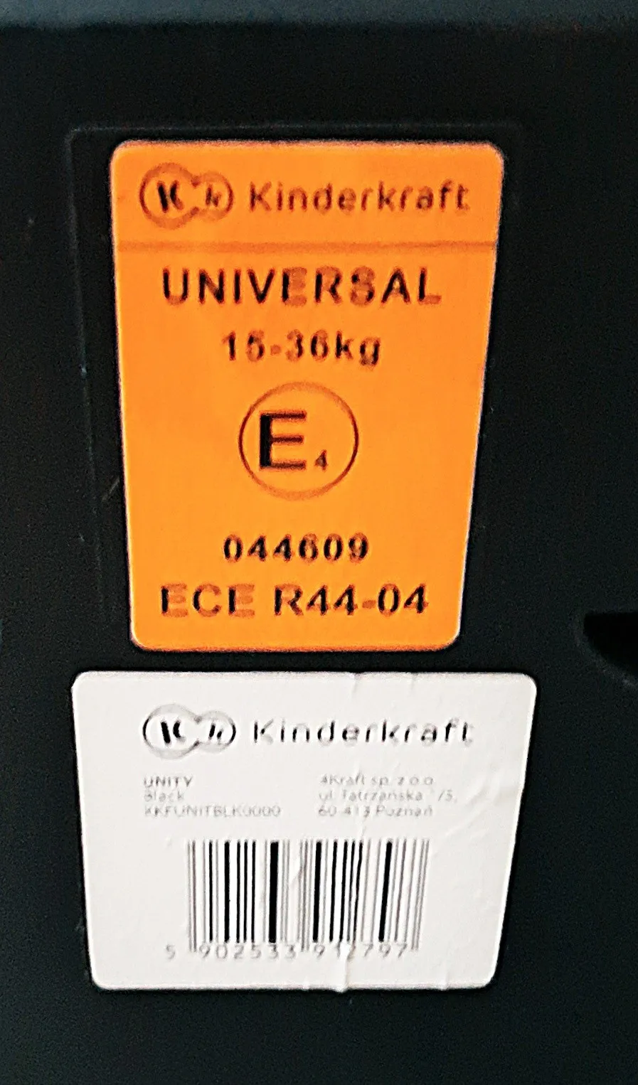 autosjedalica kinderkraft unity isofix 15-36 kg (100-150 cm), crna; zg - slika 4