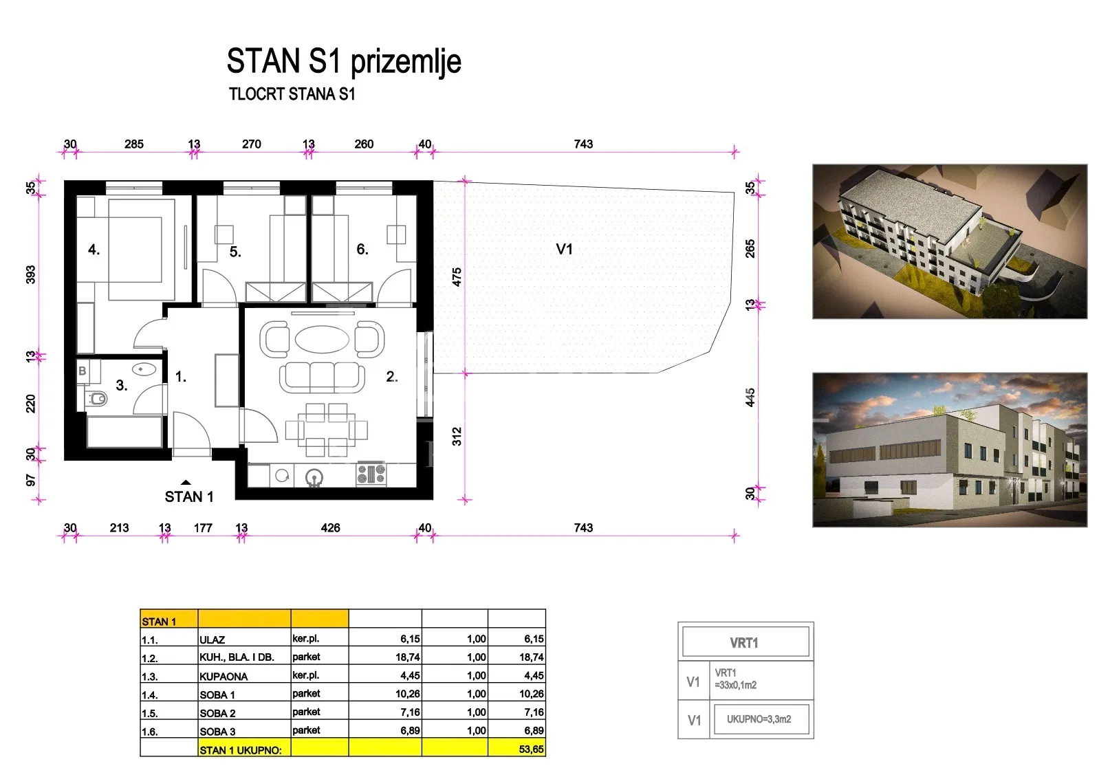 resnik - novogradnja- s1 stan u prizemlju sa vrtom - slika 6