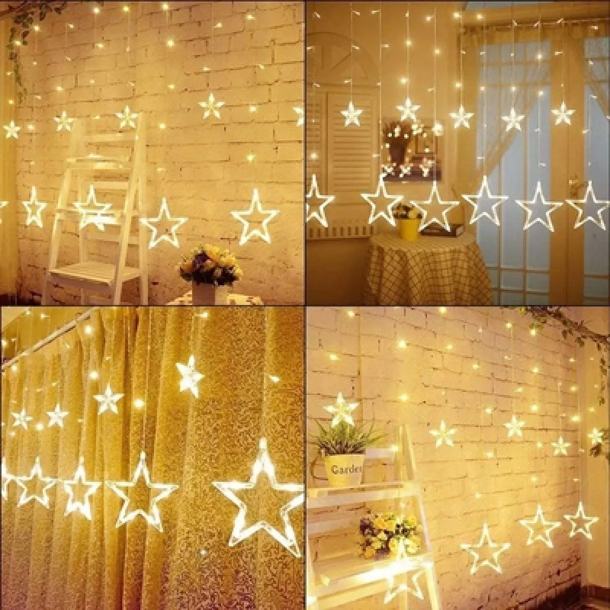 led svjetlosna zavjesa sa 50 zvjezdica - slika 2