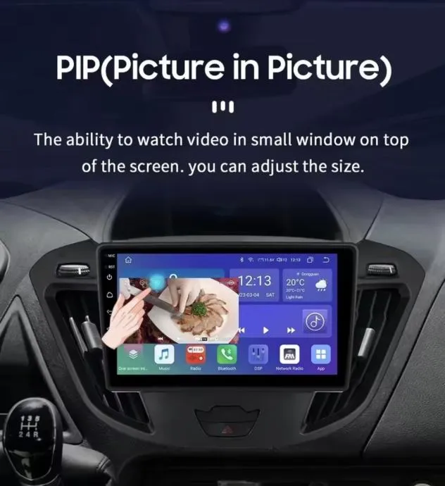 ford transit custom original multimedija android carplay 2din radio - slika 5