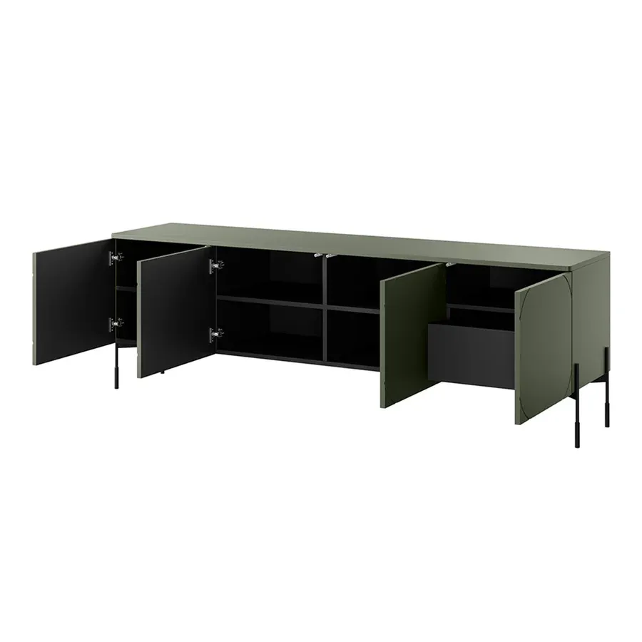 komoda sonatia 200cm, 4 vrata i 1 ladica, materijal: mdf - slika 5
