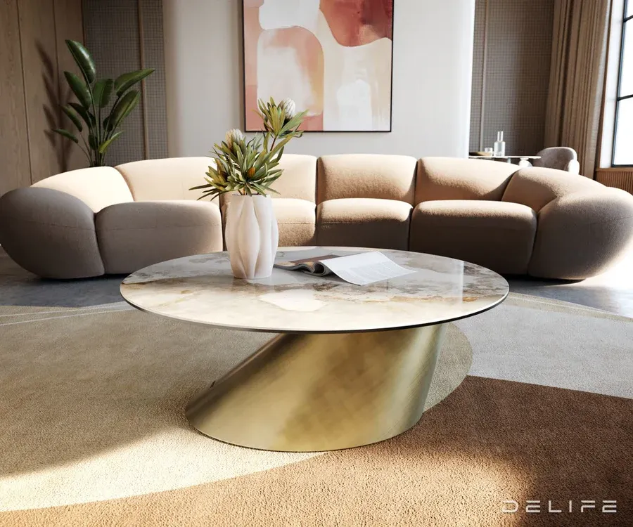 klub stolić edge 90x90cm, materijal: keramika minas melange - slika 2