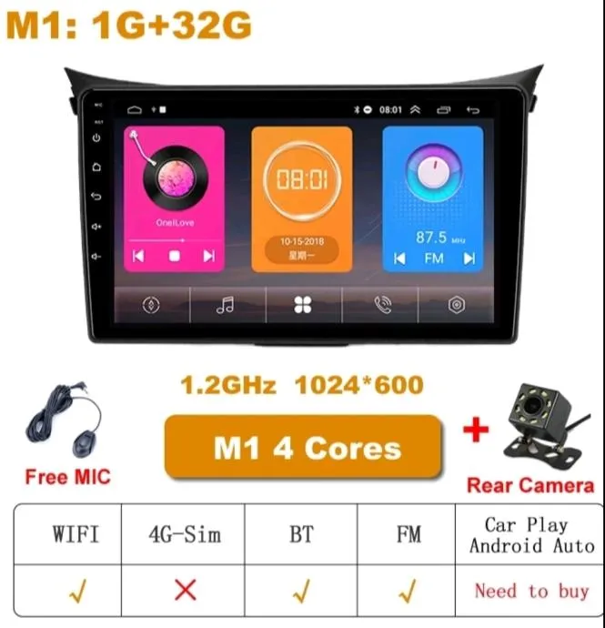 hyundai i30 2012-2016 original navigacija multimedija wifi gps parking - slika 3