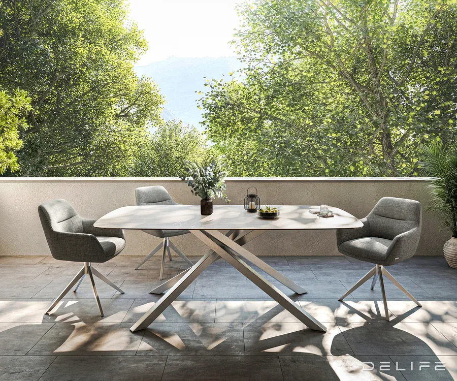 outdoor stol edge boot 200x100cm,materijal: keramika travertino bianco - slika 2