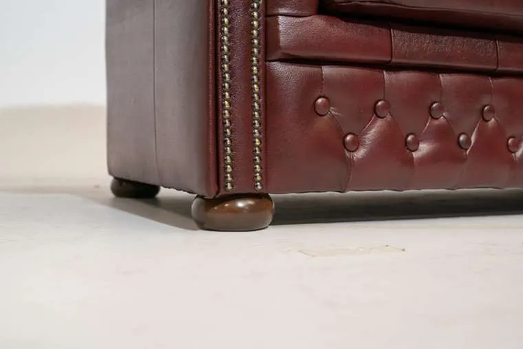 chesterfield fotelja first class leather | 1-sjedište | cloudy red - slika 3
