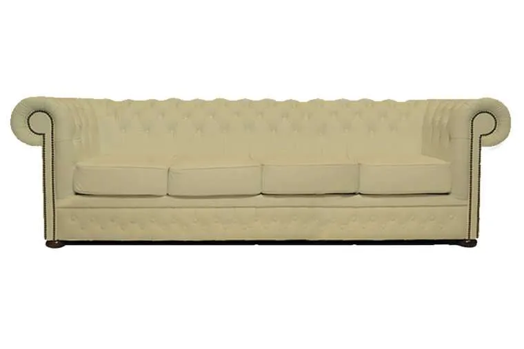 Chesterfield Garnitura First Class Leather | 4-sjedišta | Vanilla - Ježdovec, Zagreb