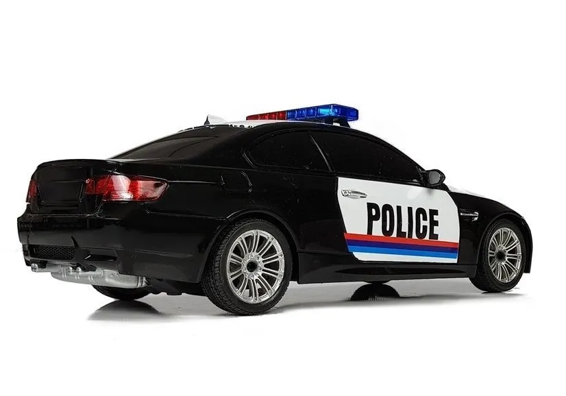 auto na daljinsko upravljanje car police 1:18 – bijeli - slika 4