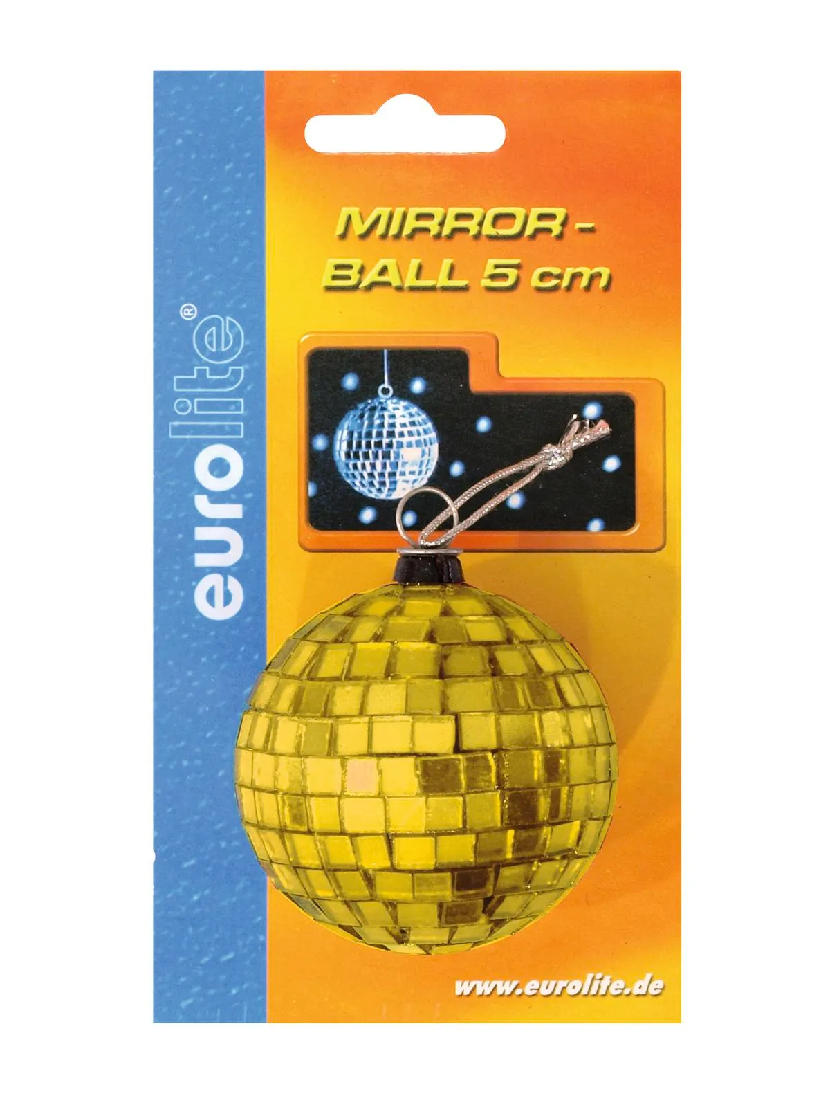 eurolite mirror ball 5cm yellow - slika 2