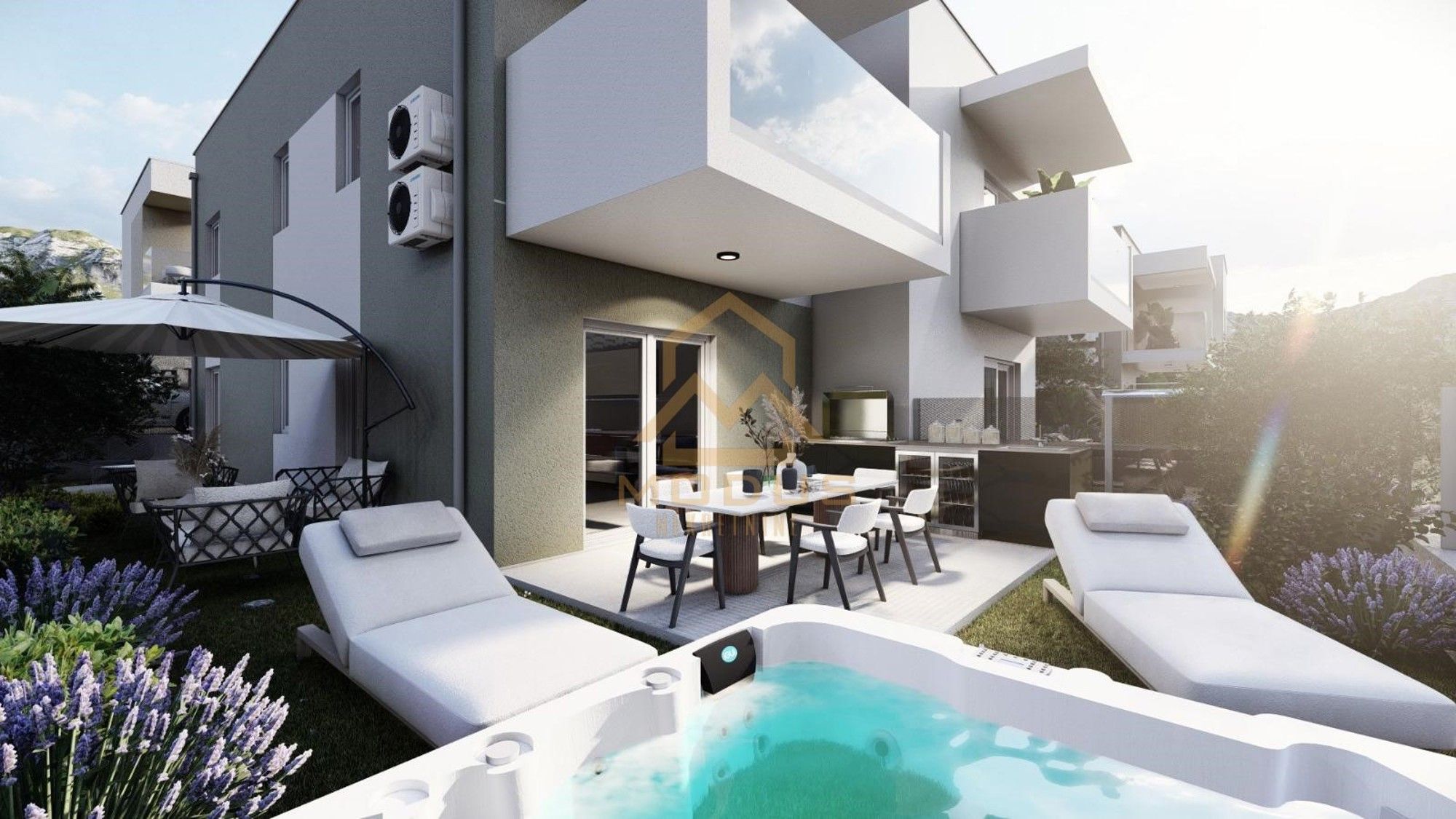 kaštel sućurac / dvosoban stan s vrtom - slika 9