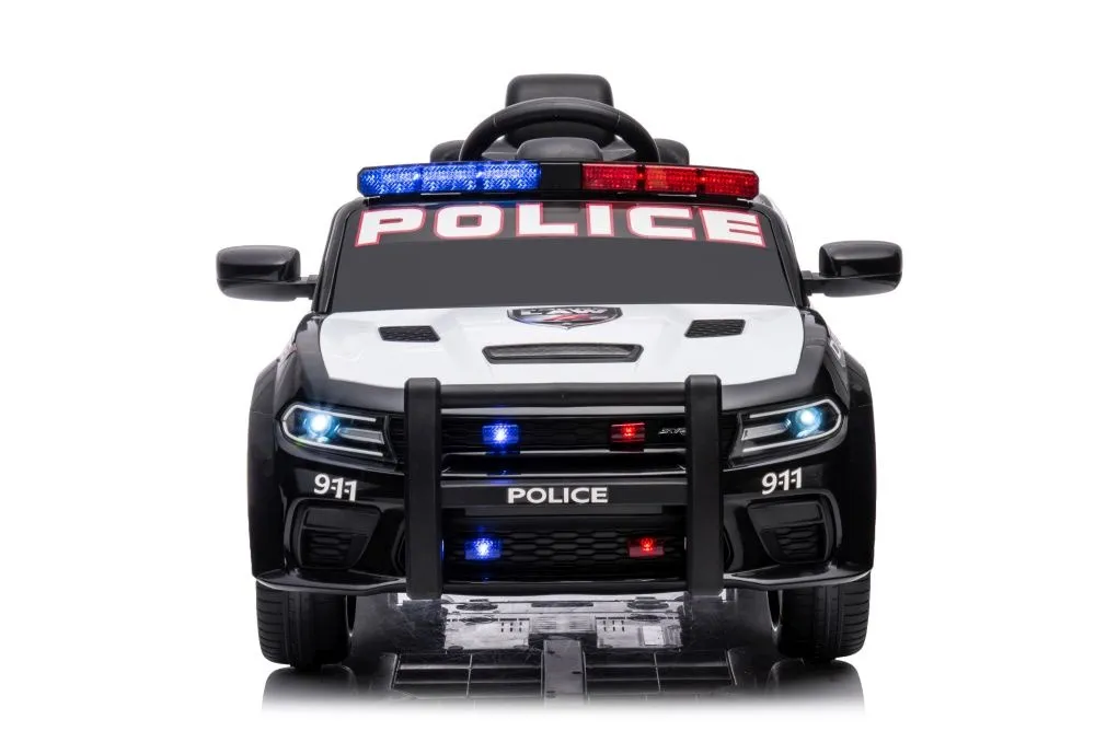 licencirani policijski auto na akumulator dodge charger - crno/bijeli - slika 4