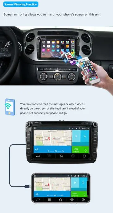 vw tiguan škoda fabia original android 10 multimedija parking kamera - slika 13