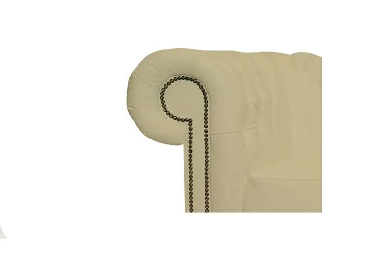 chesterfield fotelja first class leather | 1-sjedište | vanilla - slika 4