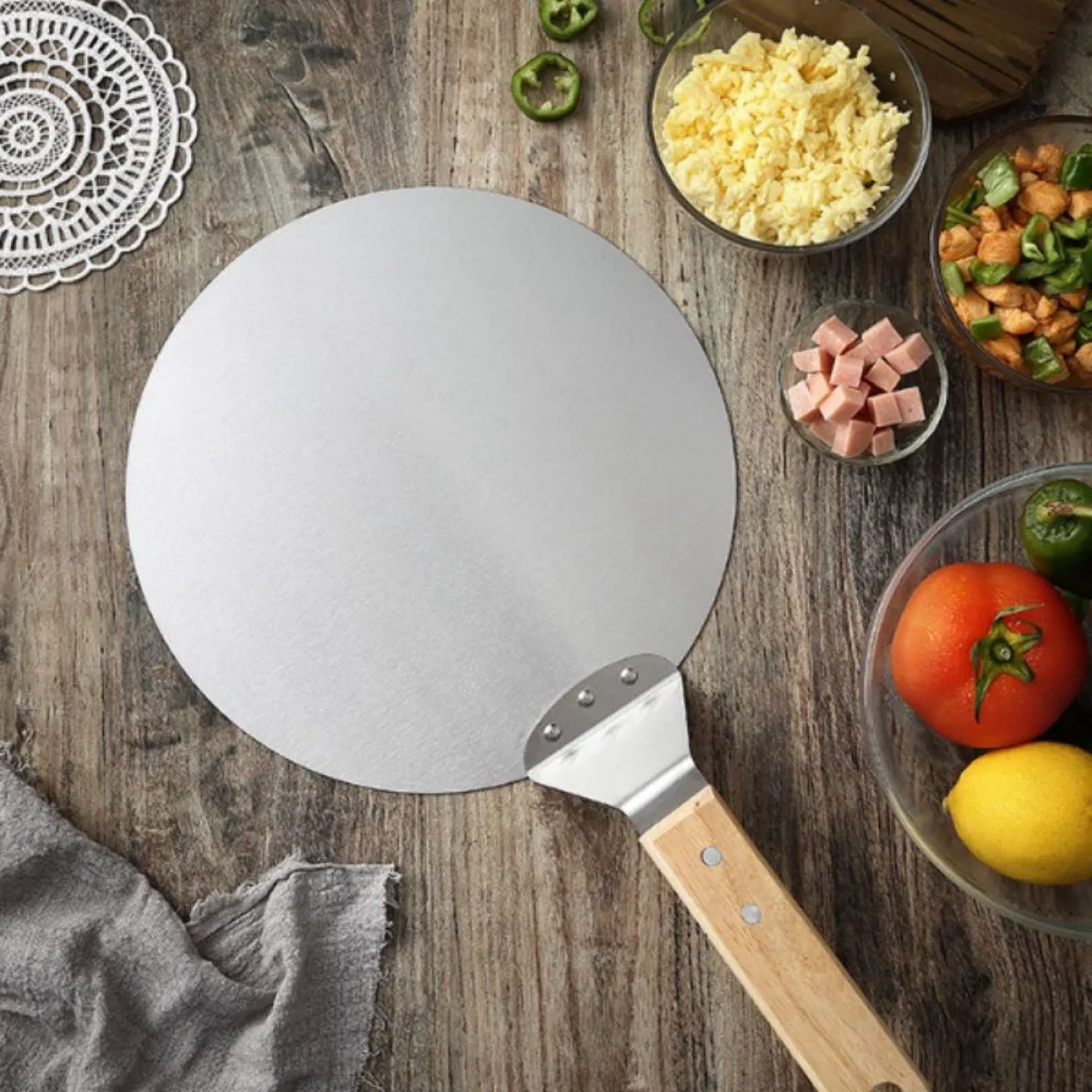 držač za pizzu od nehrđajućeg čelika - slika 3