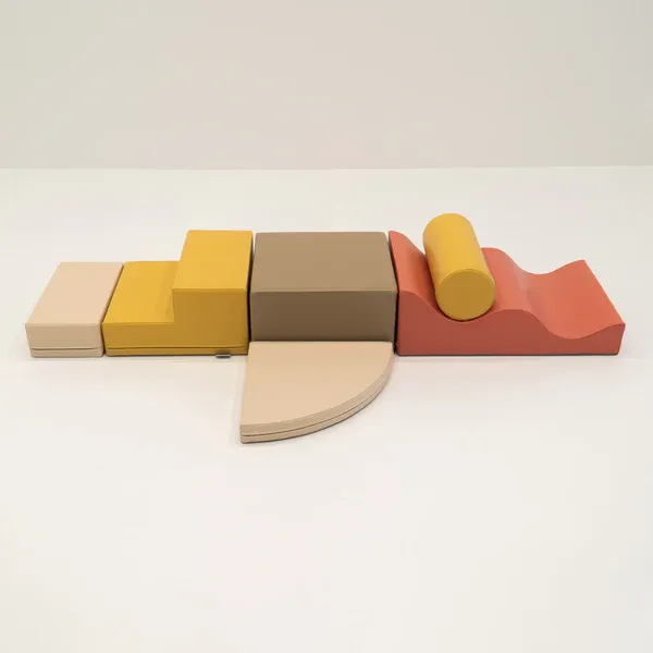 set od 6 pjenastih blokova soft play - pastelno ružičasti istraživač - slika 27