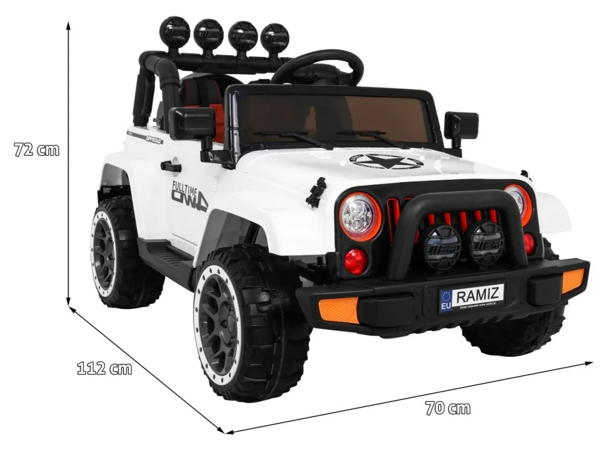 auto na akumulator full time 4wd 4x4- bijeli - slika 2