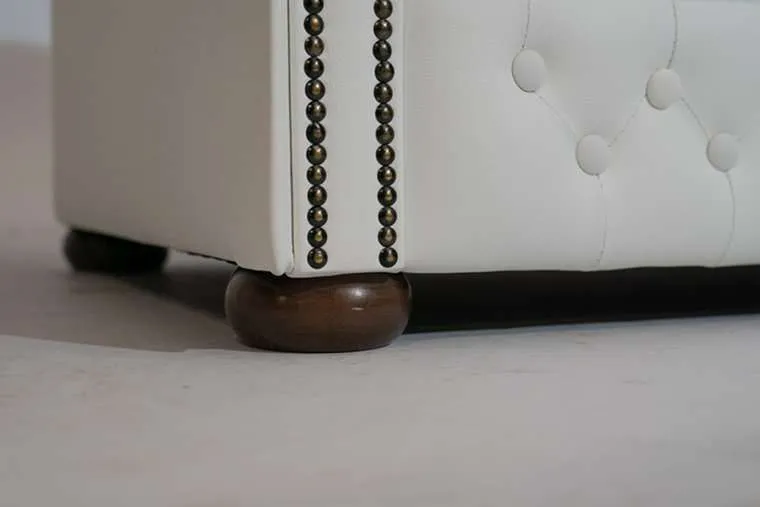 chesterfield fotelja first class leather | 1-sjedište | white - slika 2