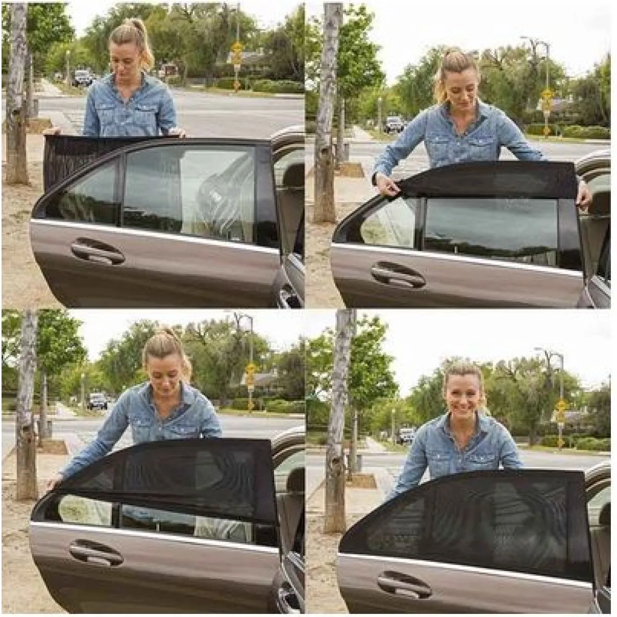 2kom prijenosno sjenilo za svaki auto uv zaštita jednostavna montaža - slika 5