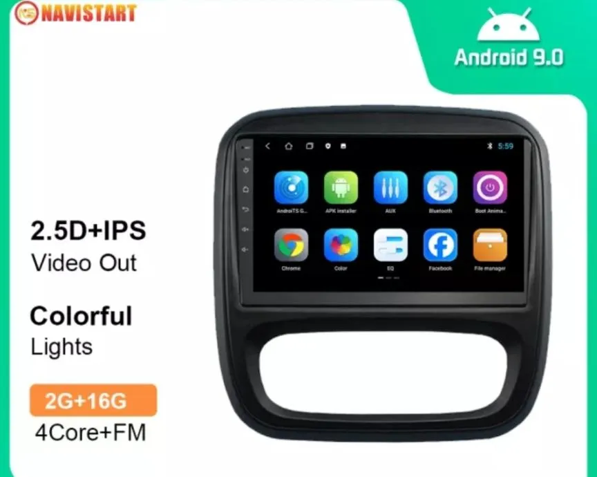 original radio za opel vivaro b 2014-2021 multimedija parking kamera - slika 8