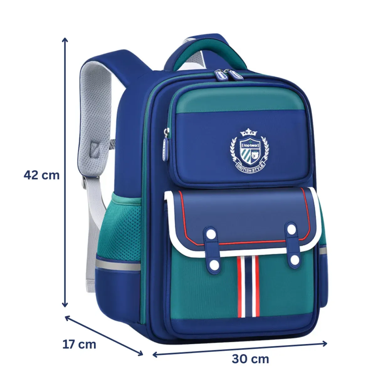 british style - školski ruksak za djecu – ergonomski i moderan dizajn - slika 3