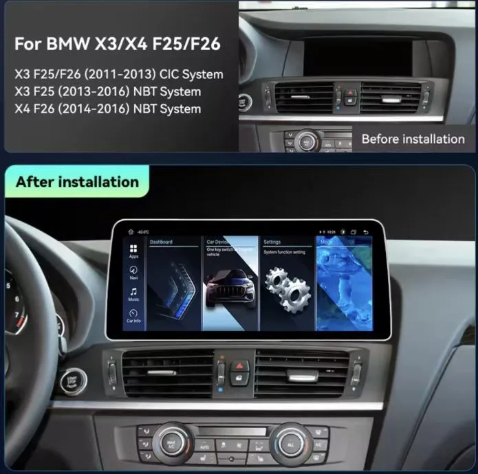 bmw x3 f25 x4 f26 original multimedija android navigacija carplay wifi - slika 15