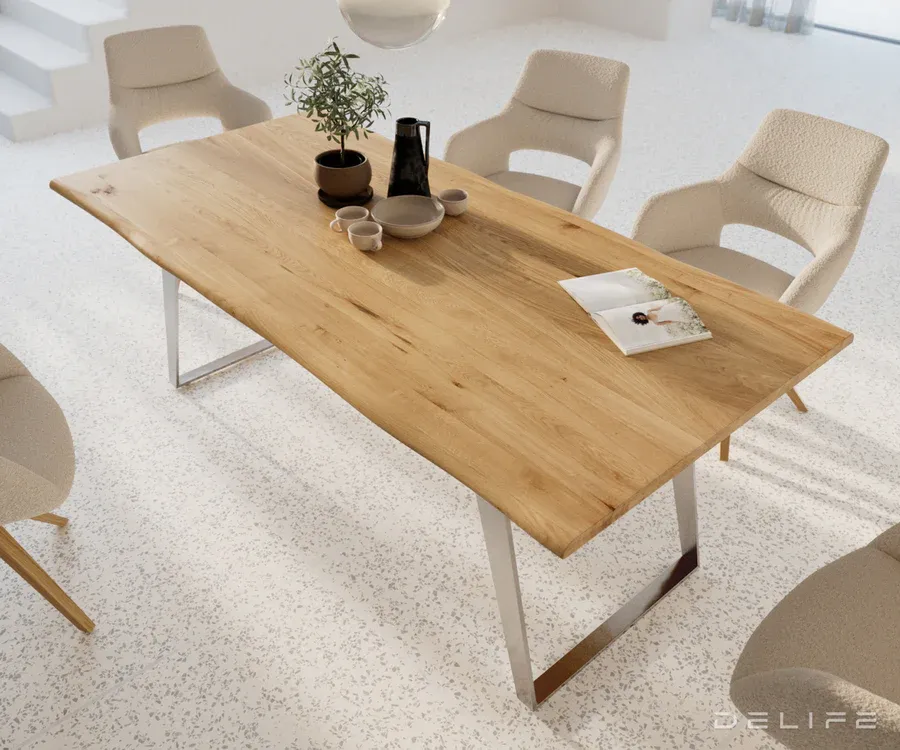blagovaonski stol edge 200x100cm,materijal: hrast - slika 4