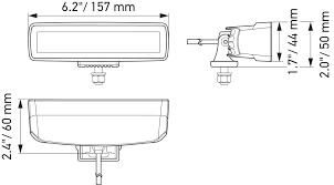 led reflektor hella bar 6,2" flood/spot mini - slika 2