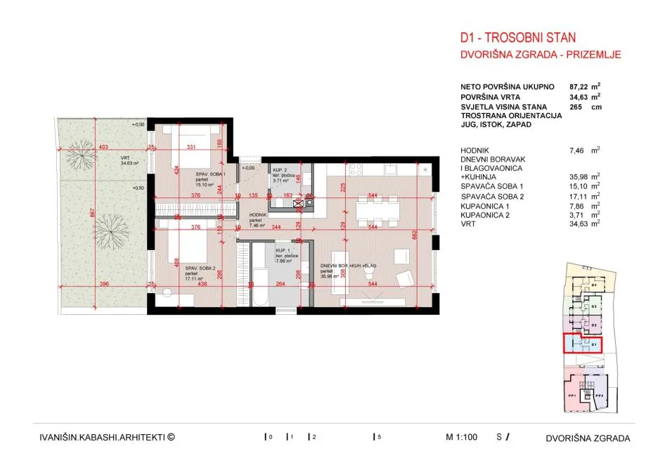 stan: zagreb (lašćina),kvatrić trosobni s vrtom 102.00 m2, novogradnja - slika 9