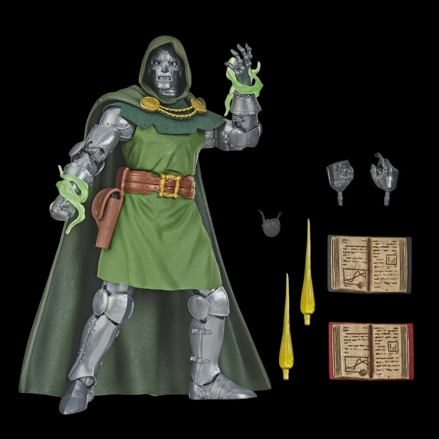 marvel legends series: fantastic four – dr. doom figura, 15cm - slika 8