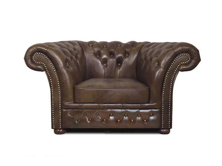 Chesterfield Fotelja Winfield Basic Luxe Leather | 1-sjedište - Ježdovec, Zagreb
