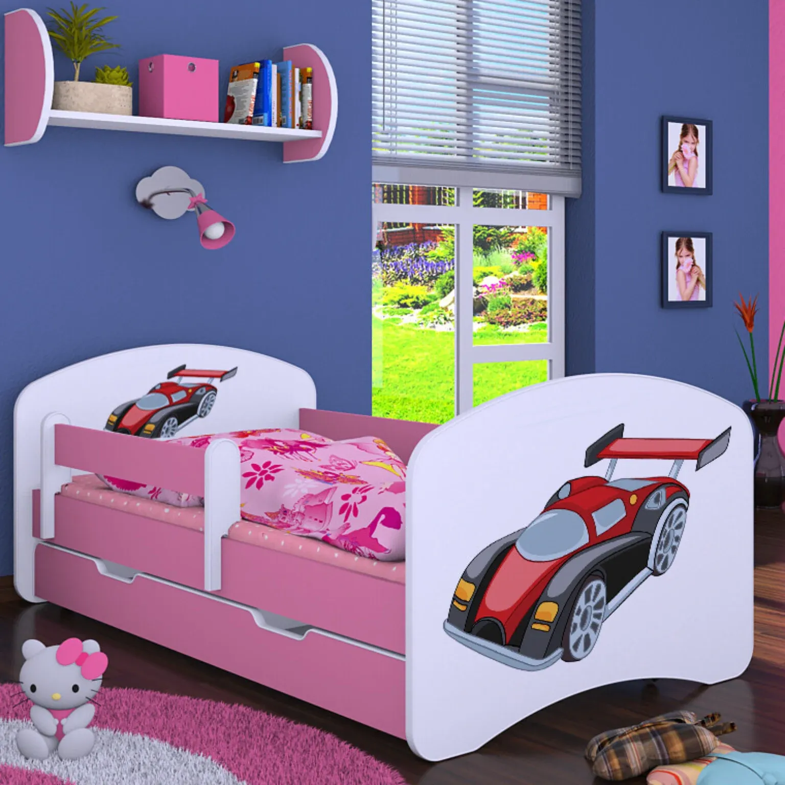 drveni dječji krevet happy formula s ladicom – 140×70 - slika 2