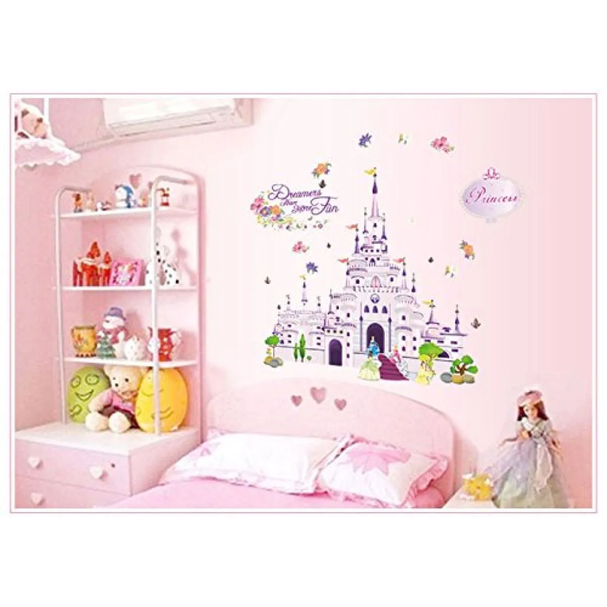 3d dječja zidna naljepnica - princess castle (princezino kraljevstvo) - slika 2