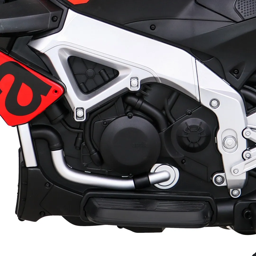 licencirani motor na akumulator aprilia tuono v4 - crveni - slika 7