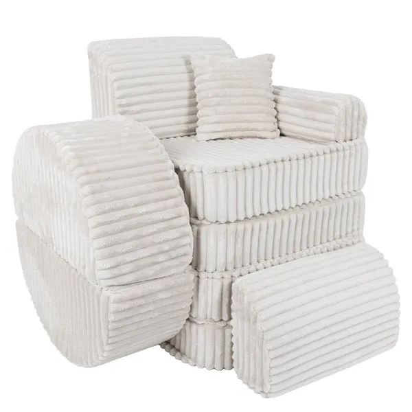 modularna sofa - bijela - slika 5