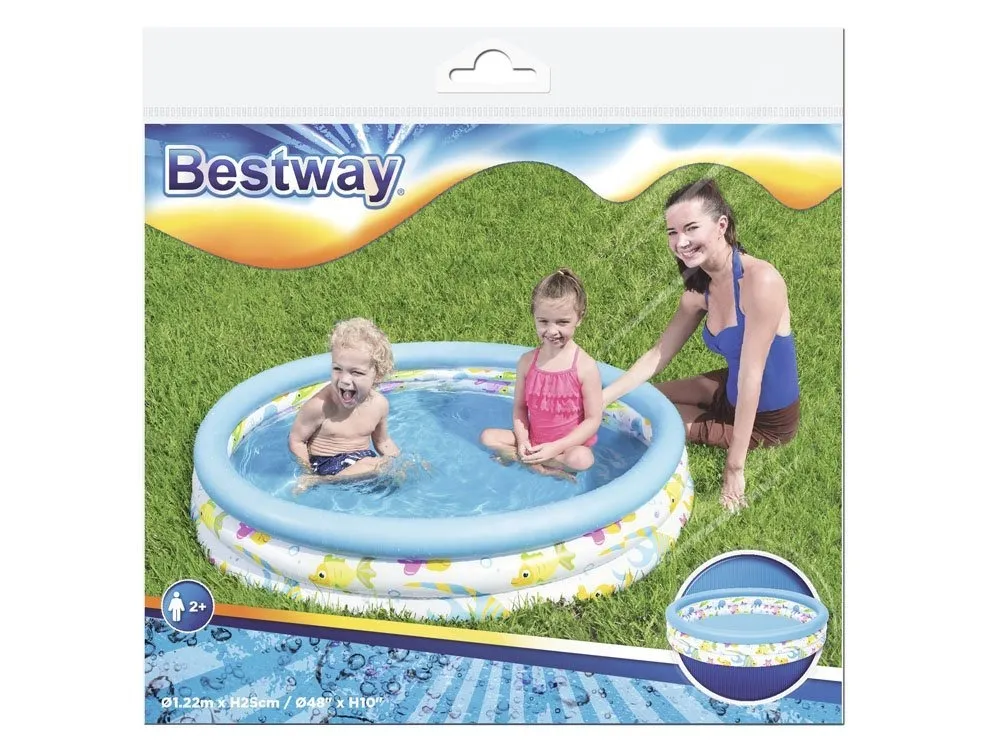 bazen na napuhavanje fish 122 x 25 cm bestway 51009 - slika 5