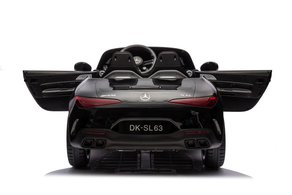 licencirani auto na akumulator mercedes amg sl63 - crni/lakirani - slika 10