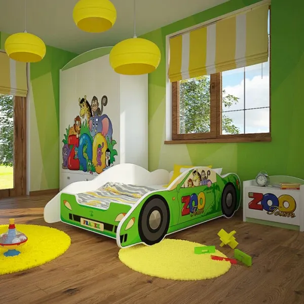 Drveni dječji krevet ZOO 180×90 – ime (djeteta) po želji - Nedeljanec, Vidovec