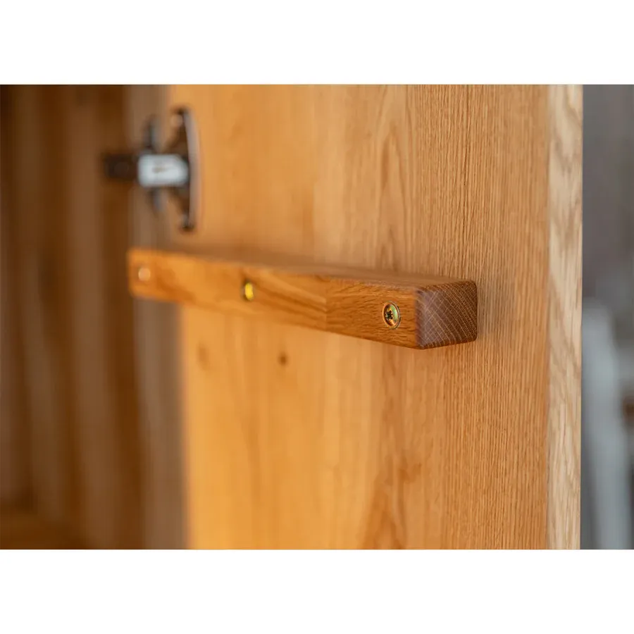 vitrina collodi 85x140cm, materijal: masivno drvo hrast - slika 13