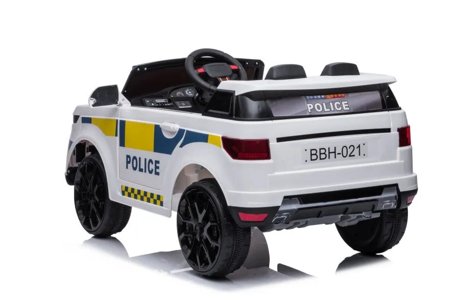 policijski auto na akumulator - bijeli - slika 5