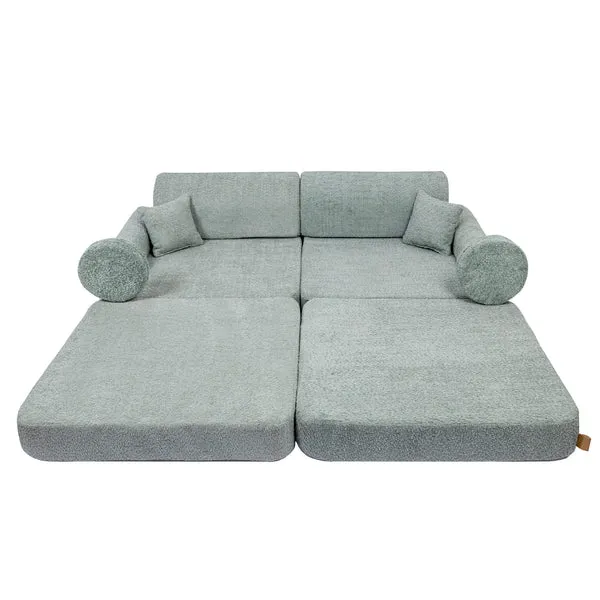 velika modularna sofa za djecu - premium mint - slika 7