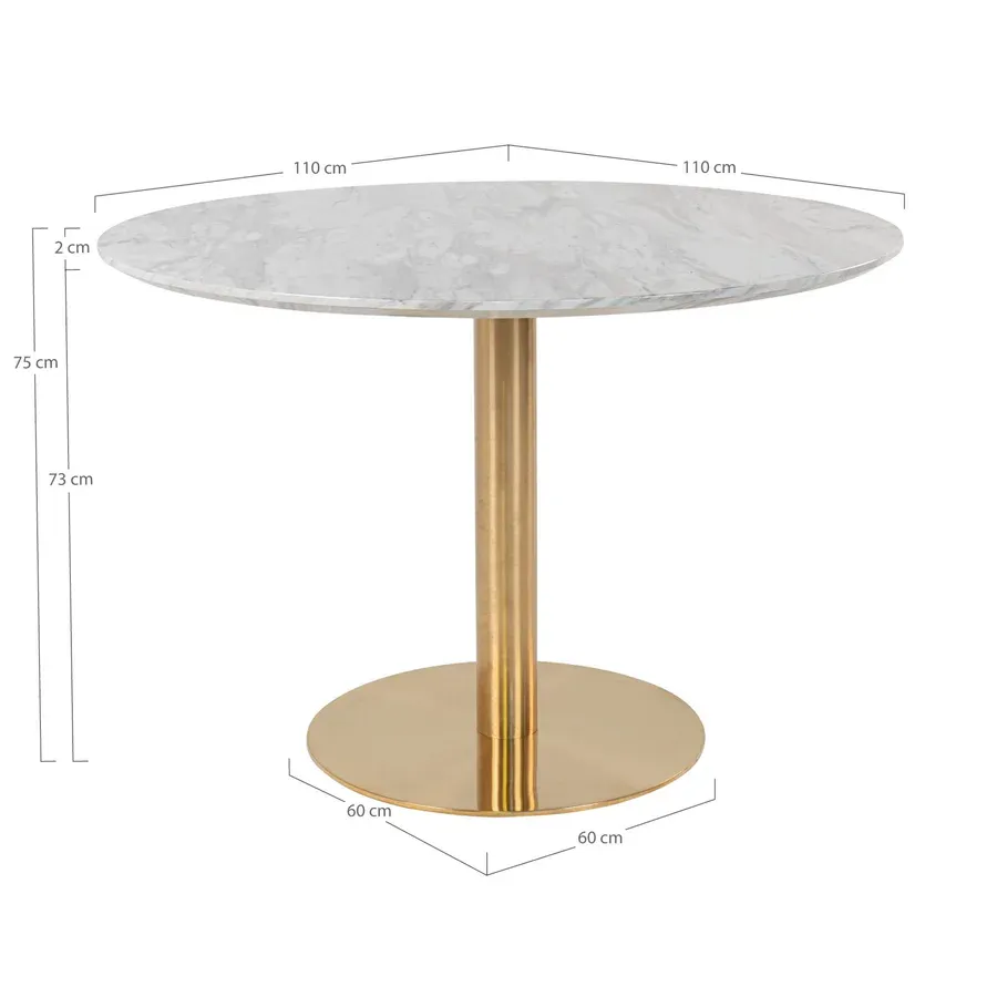 fiksni stol bolzano 110x75cm, materijal: mdf/čelik - slika 4