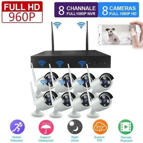 profesionalni video nadzor 8ch wifi hd - slika 2