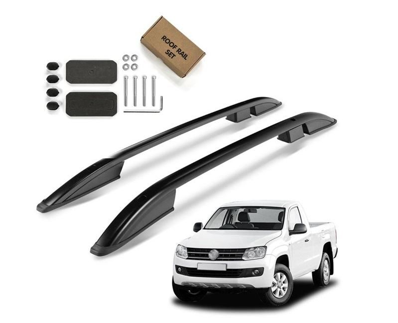uzdužni alu krovni nosači za vw amarok - srebrni ili crni - slika 9