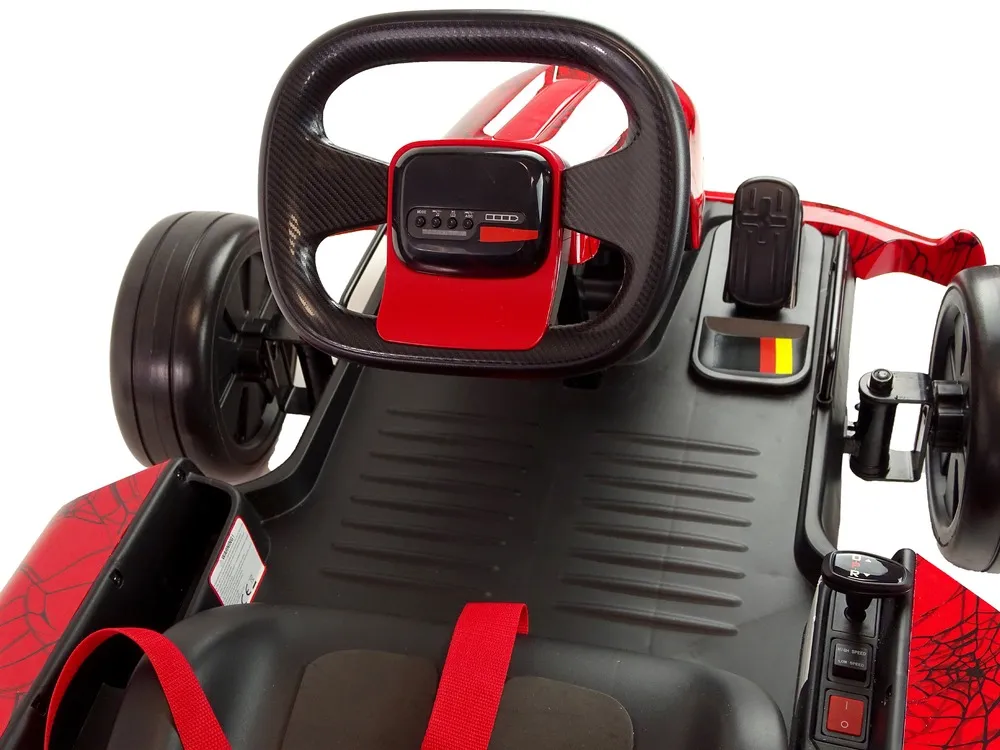 go-kart na akumulator xmx619 spyder - crveni/lakirani - slika 9