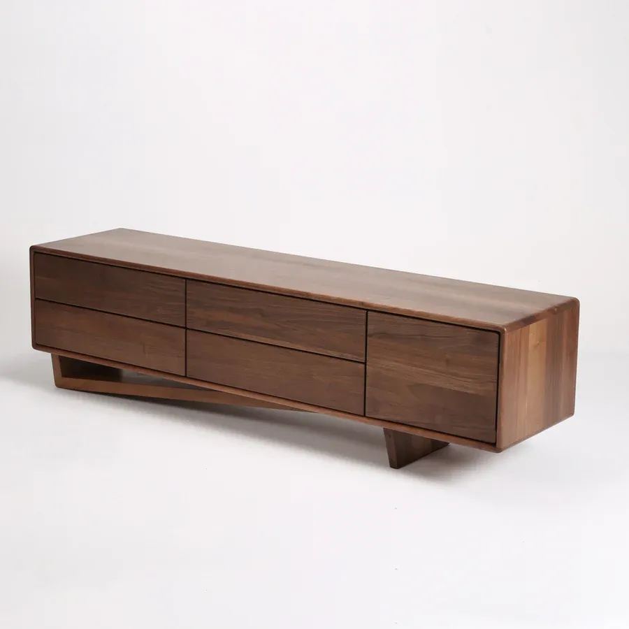 Tv Komoda Linea 180x44.5cm, Materijal: Puno drvo Orah - Čakovec, Čakovec-zapad