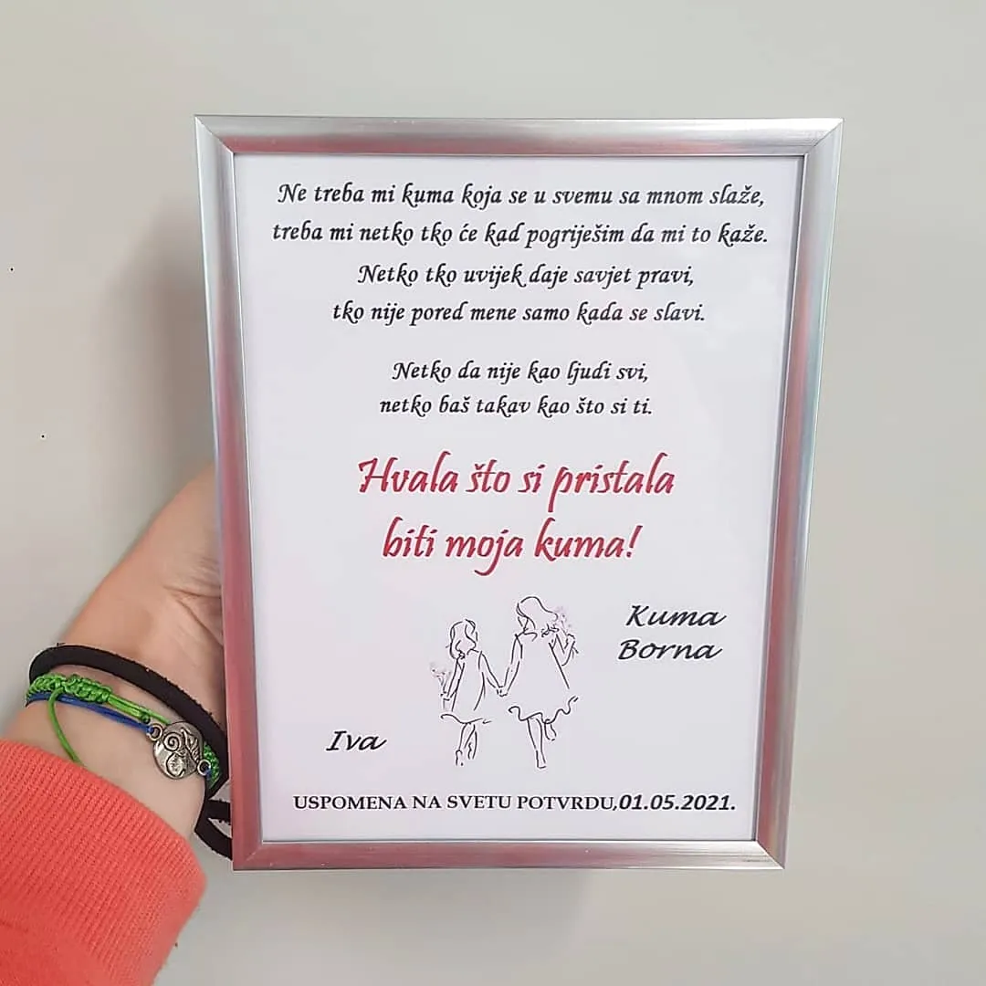 zahvala za kumove na krizmi - slika 2