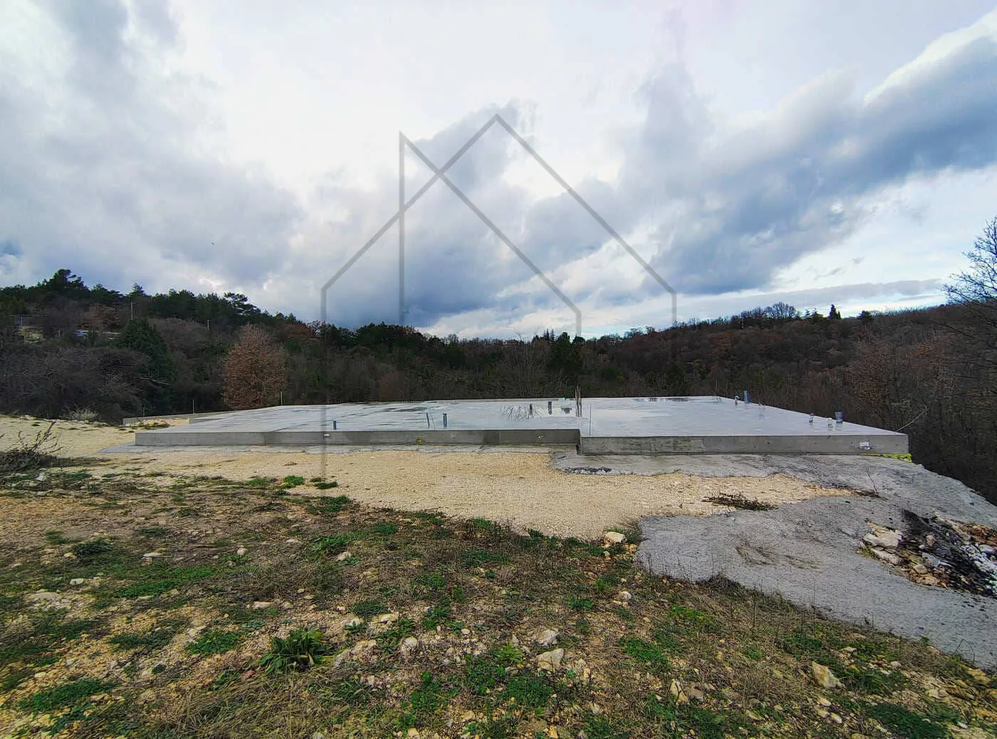 započeta gradnja, prizemnica s bazenom i podrumom – labin, istra - slika 7