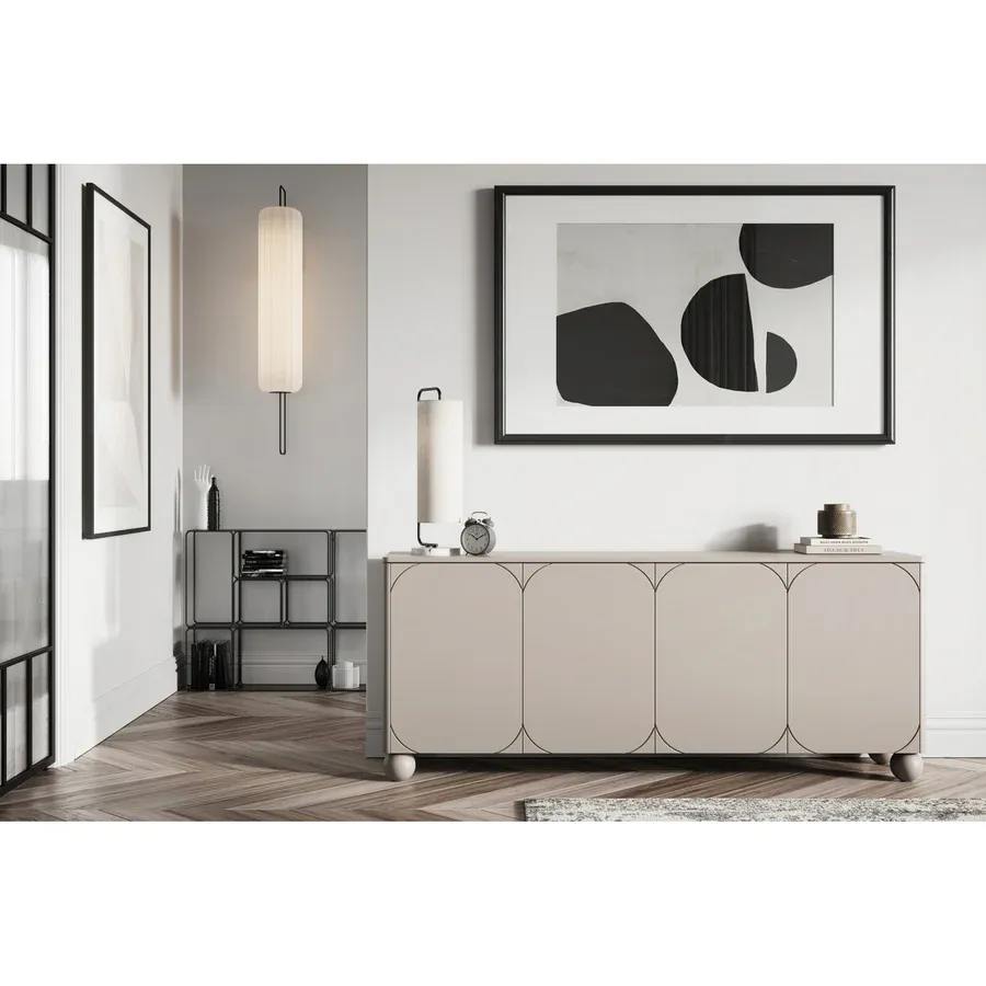 komoda sonatia 200cm, 4 vrata i 2 ladice, materijal: mdf - slika 5