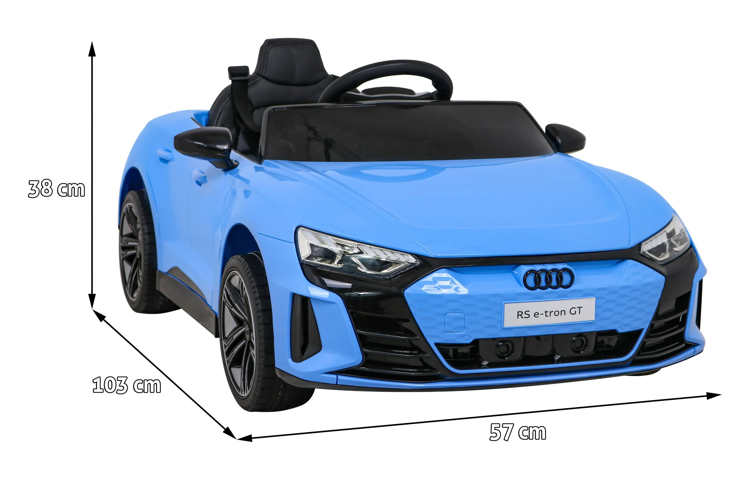licencirani auto na akumulator audi rs e-tron gt - plavi - slika 10