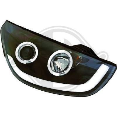 farovi za hyundai ix35 s led poz. - crni ili krom- h7/h1 - slika 2