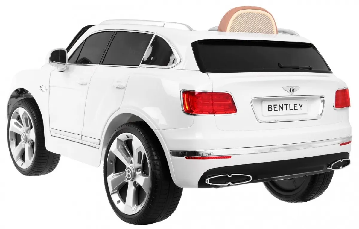 licencirani auto na akumulator bentley bentayga - bijeli - slika 3